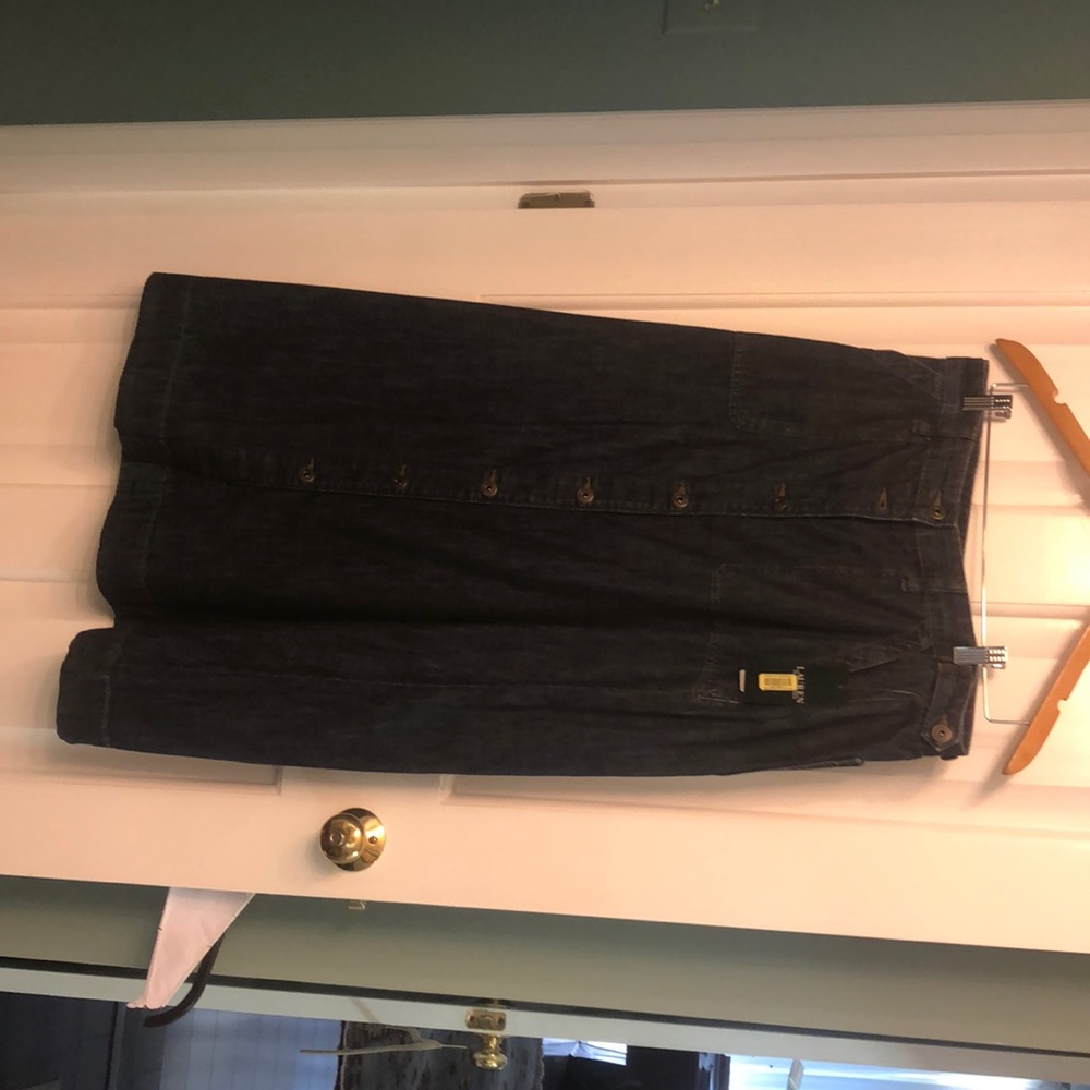 New with tags polo denim skirt